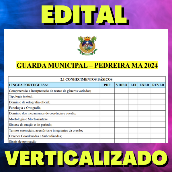 sereimembro's tweet photo. GUARDA MUNICIPAL – PEDREIRA MA 2024  - Edital Verticalizado https://t.co/P591W3A7S8