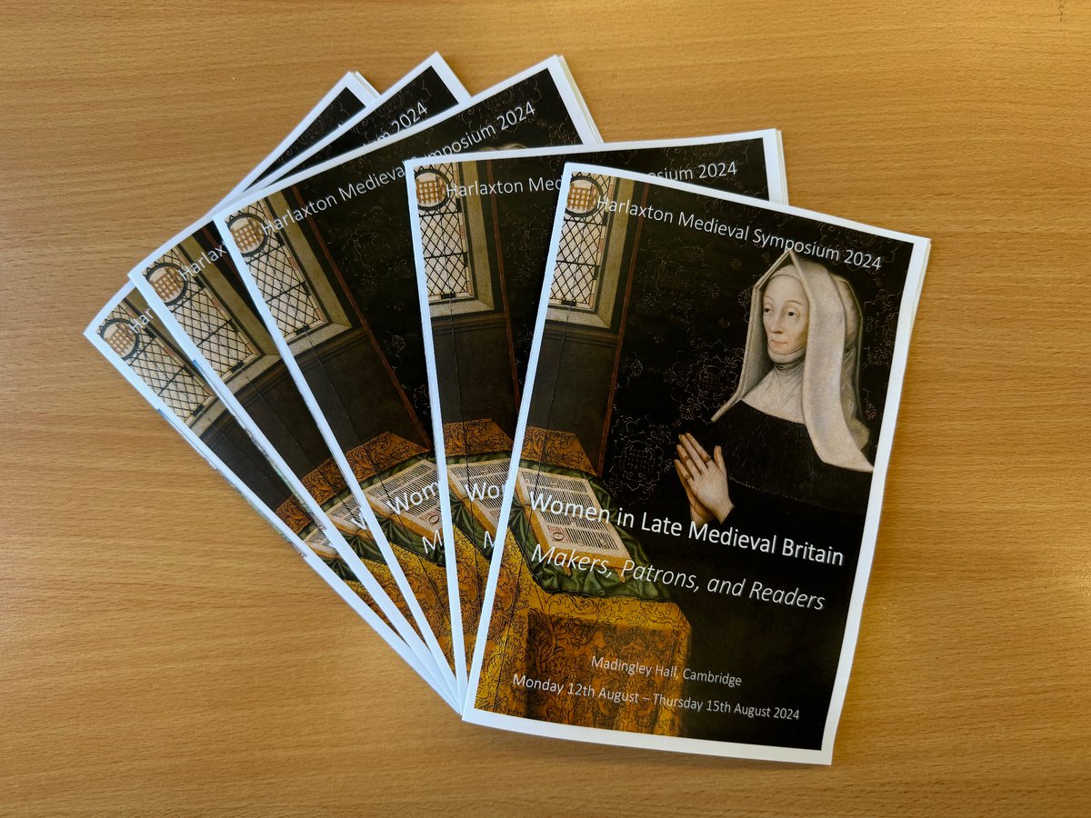 We’re busy working on the final details for #HarlaxtonMedSym2024 next week - looking forward to seeing everyone there for some fascinating papers! #MedievalTwitter #Twitterstorians
