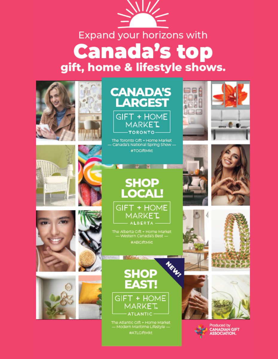 ✨ Grow your business with us! ✨
Interested in attending as a buyer or exhibiting your company &amp; brand?

Come visit our Toronto Gift + Home Market this week from August 11th to 14th exclusively at the Toronto Congress Centre to learn more!
#cangift #togiftmkt #toronto #giftshow