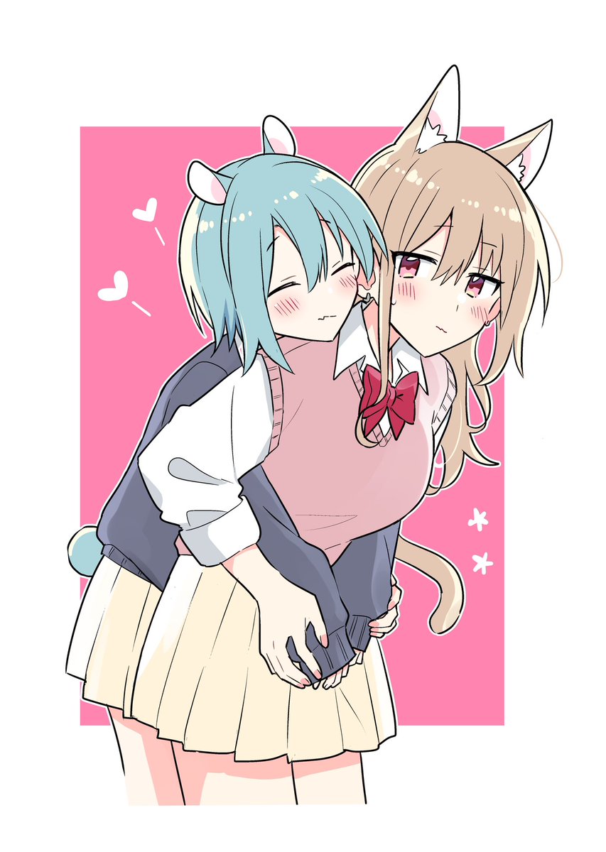「ハグ 」|矢坂しゅう@単行本②巻4/17発売のイラスト