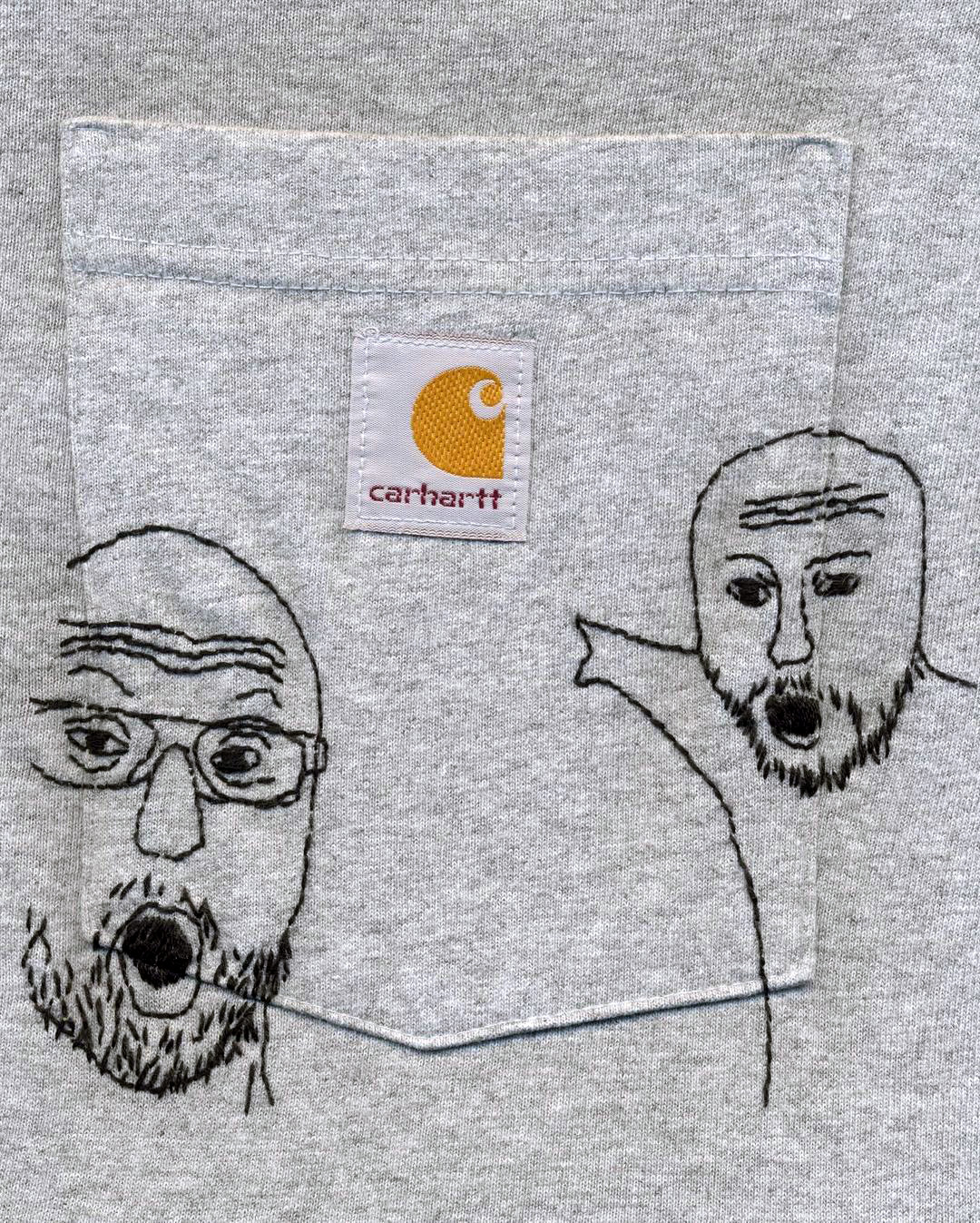 Fashion Drops в X: „Carhartt Pocket Tee with customized embroidery 