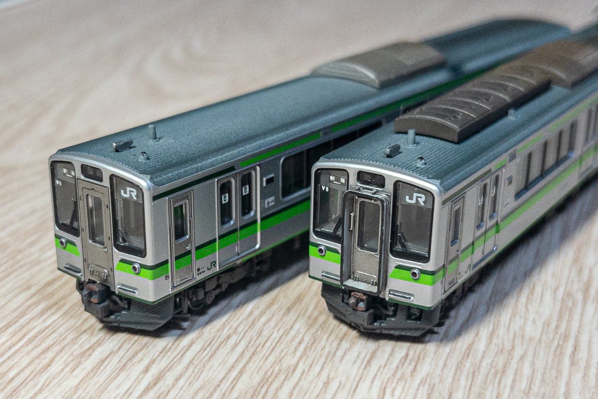 teeegi16's tweet photo. KATO E127系0番台 V6 完成🎉

2015年ごろの姿を再現しました。
インレタは全て@sscmodel さん、
強化スカートは@N_DNA_official さんの3Dパーツを使用しました！

2両だとやはり加工しやすいですね🥹
@SIRCLE_K に譲渡していただきました！
ありがとうございます！ https://t.co/hgTxpYOFXK
