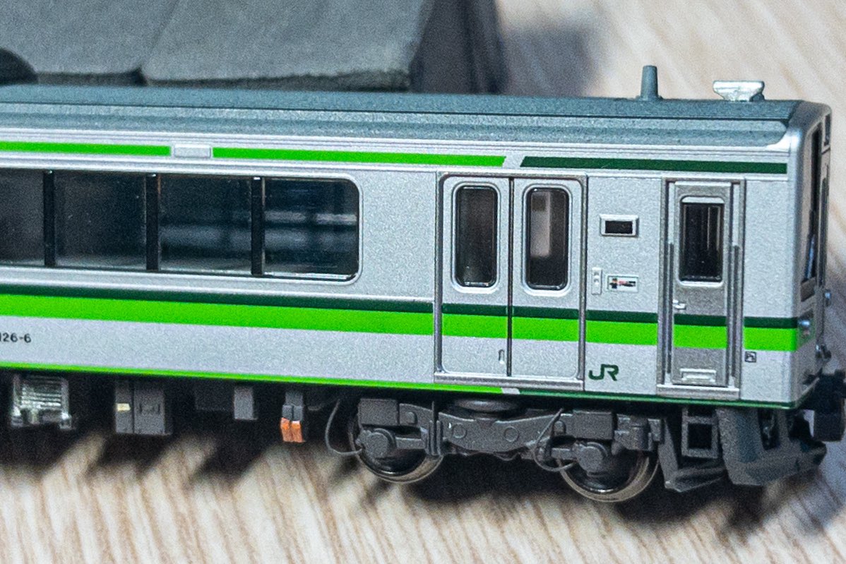 teeegi16's tweet photo. KATO E127系0番台 V6 完成🎉

2015年ごろの姿を再現しました。
インレタは全て@sscmodel さん、
強化スカートは@N_DNA_official さんの3Dパーツを使用しました！

2両だとやはり加工しやすいですね🥹
@SIRCLE_K に譲渡していただきました！
ありがとうございます！ https://t.co/hgTxpYOFXK