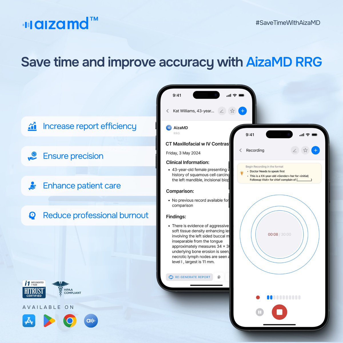 savelife_ai's tweet image. 📈 Optimize your radiology reporting with AizaMD RRG! 

Try AizaMD Today!
💻 WebApp: app.aizamd.ai
🌐 Chrome Extension: chromewebstore.google.com/detail/aizamd/…

#AizaMD #Radiology #Efficiency #HealthcareExcellence