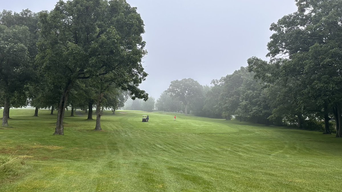 A wet and gloomy second day of our member guest today, play hard!