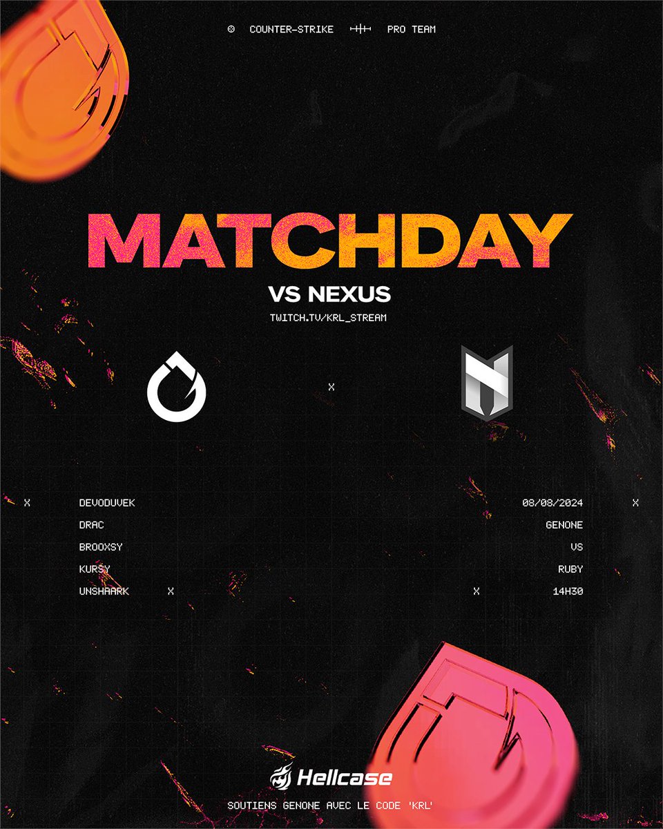 GenOne (@genoneesports) on Twitter photo 🏆 CCT Season 2 European Series #9 Play-In
💥 BO3 vs. <a href="/NexusGamingRo/">Nexus Gaming</a>
LIVE 🔴 KRL_STREAM | TWITCH 🏆 CCT Season 2 European Series #9 Play-In
💥 BO3 vs. <a href="/NexusGamingRo/">Nexus Gaming</a>
LIVE 🔴 KRL_STREAM | TWITCH