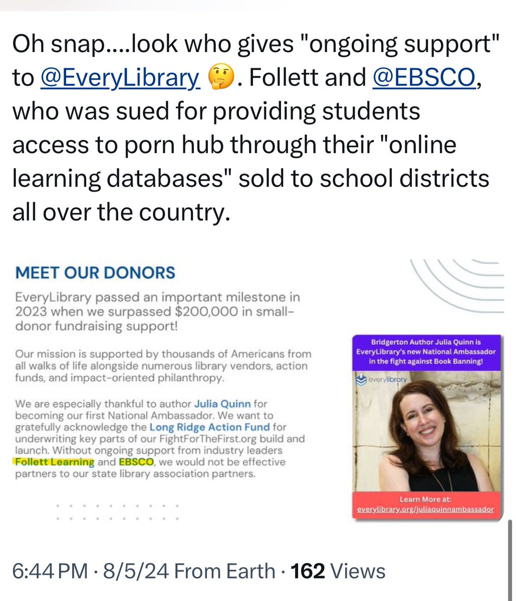 ZebraStrongMama's tweet photo. @KenPaxtonTX Connection to #FilthyBooks in our schools: “EveryLibrary” is the American Library Association AND funded through ActBlue. They created this entire issue, and they should be held responsible. #HB900 @Michellebbz @KenPaxtonTX @JaredLPatterson https://t.co/trFhH9dYY6