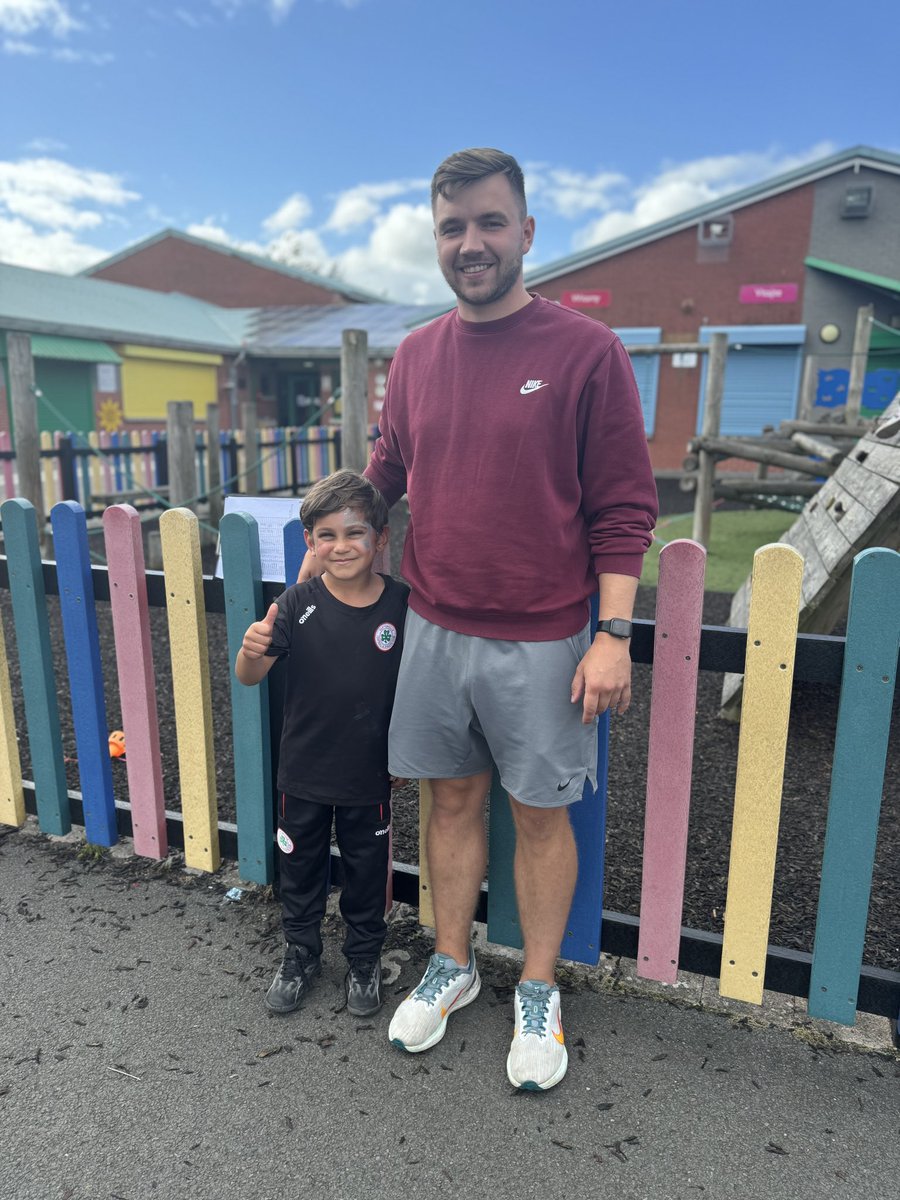 And just like that my little London attends his last day <a href="/BelfastTrust/">Belfast Trust</a> Summer Scheme for this year. It's a thumbs up once again from him pictured with team leader Emmett.  My gratitude to all of the HR IWL team who make this possible each year #grateful #beingbelfast 🥰