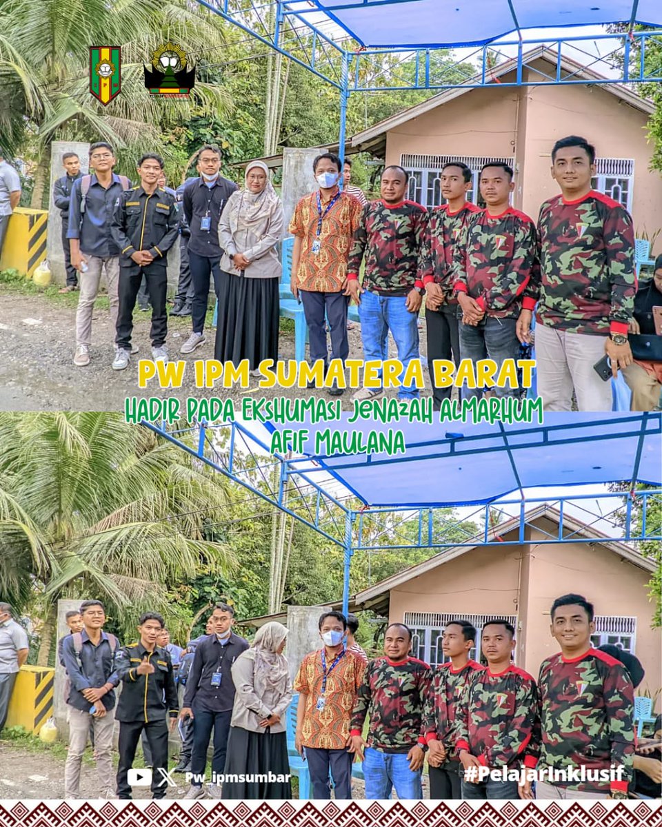 IPM_sumbar's tweet photo. Negara menyetujui proses ekshumasi jenazah AM untuk dilakukan autopsi ulang. Proses ini tentu akan menjadi salah satu pintu untuk menguak keadilan bagi keluarga, pelaksanaannya harus dikawal ketat agar prosesnya tetap dalam koridor dan sesuai ketentuan

#ipm #pelajarinklusif https://t.co/67Km3efqbT