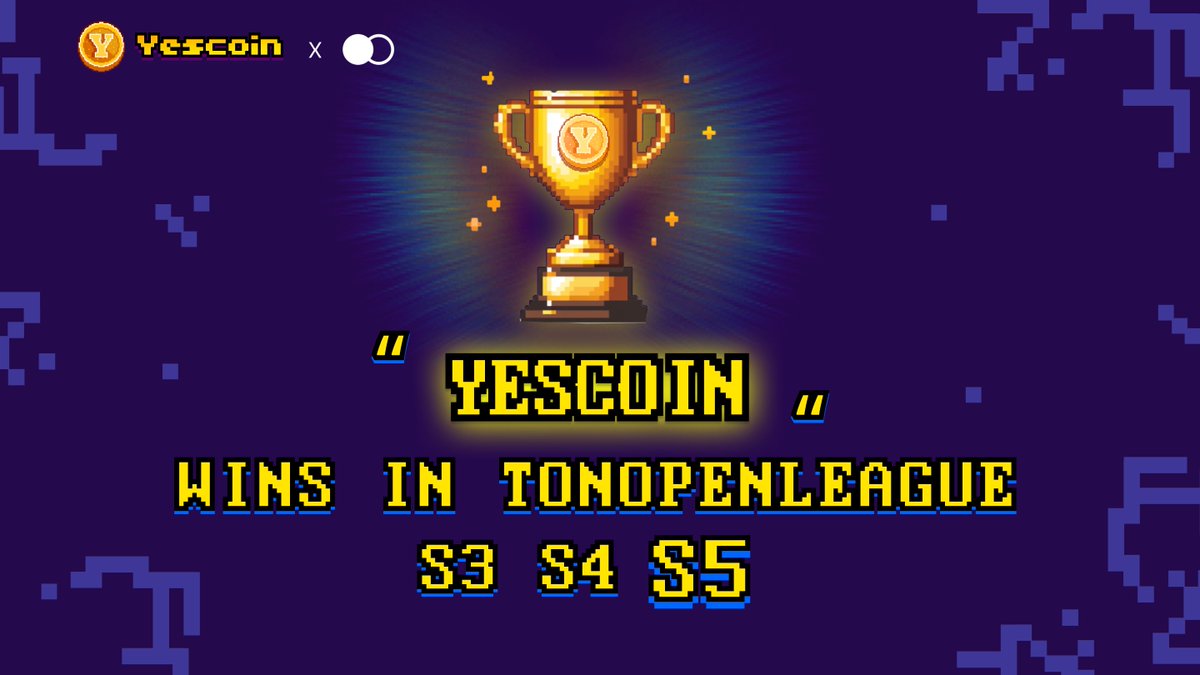 Yescoin Triumphs Again! 

We’re thrilled to announce that Yescoin has secured the win in <a href="/TONOpenLeague/">The Open League</a> Season 5! 🏅

From Season 3 to Season 4, and now Season 5—our journey is a testament to our strength and dedication. 

Huge thanks to Ton Foundation for making this possible!