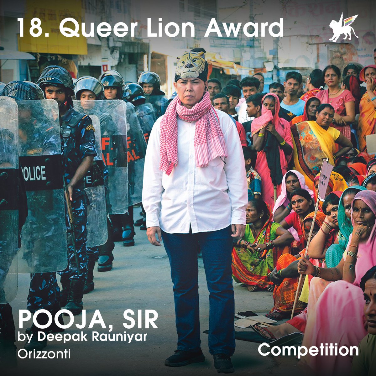 QueerLion's tweet photo. 𝟭𝟴. 𝗤𝘂𝗲𝗲𝗿 𝗟𝗶𝗼𝗻 𝗔𝘄𝗮𝗿𝗱 - 𝗙𝗶𝗹𝗺𝘀 𝗶𝗻 𝗖𝗼𝗺𝗽𝗲𝘁𝗶𝘁𝗶𝗼𝗻:

𝗣𝗢𝗢𝗝𝗔, 𝗦𝗜𝗥 
by Deepak Rauniyar
(Nepal, Usa, Norway, 115’)

Presented in Orizzonti

#QueerLion #QL18 #BiennaleCinema2024 #Orizzonti #PoojaSir #DeepakRauniyar #AshaMagrati #NikitaChandak #LGBTQ https://t.co/H3YcJ0YEgF