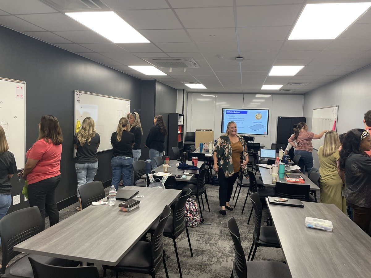 We love a good rich task in the morning! <a href="/melissaisd/">Melissa ISD</a> math teachers are experiencing Building Thinking Classrooms bright and early today!