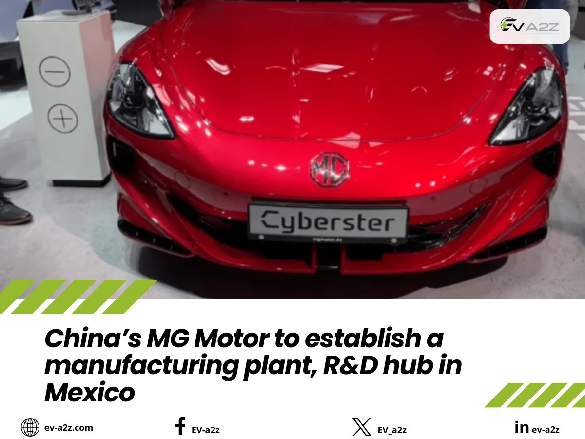 EV_a2z's tweet photo. MG Motor, the Chinese automaker, is expanding into Latin America by establishing a manufacturing plant and R&D hub in Mexico. This strategic move will help the brand produce vehicles and market intelligence tailored for the Latin American market. With a presence in Mexico already, this investment strengthens MG Motor’s commitment to the region and positions Mexico as a key hub for growth. This development also raises potential for future exports to the U.S., potentially bypassing existing tariffs on Chinese EV imports.

#MGMotor #Mexico #AutomotiveIndustry #EV #HybridVehicles #LatinAmerica #R&D #Manufacturing #ChinaAutomotive #ElectricVehicles #AutoIndustry #CleanEnergy #SAICMotor #MexicoInvestment #USMarket #Tariffs #BEV #HEV #AutomotiveExpansion #FutureMobility