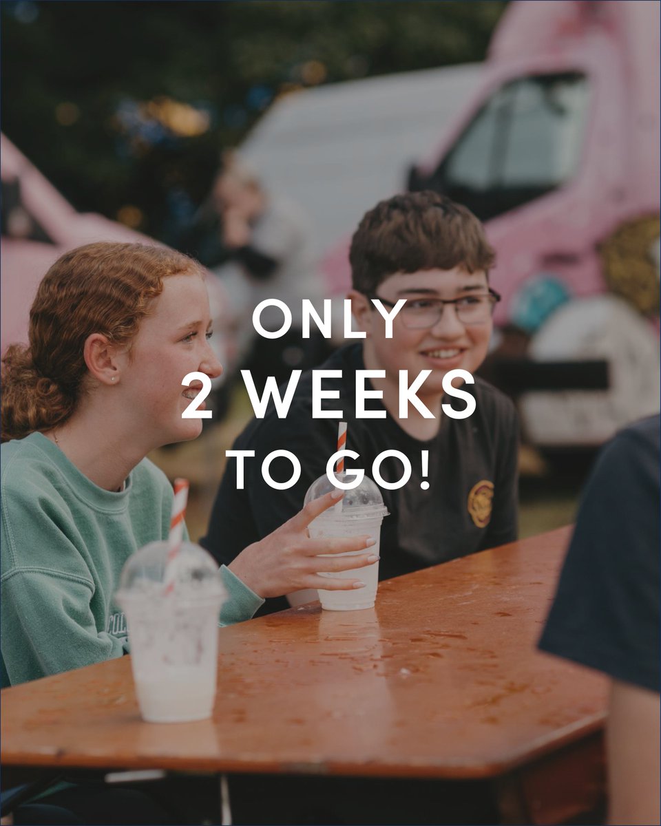 ONLY 2 WEEKS TO GO! What are you looking forward to the most? Worship? Labs? Lectio Live? Field of Fun? Contributors? Campfires? Wildfires Youth? Baby bath time? Prayer ministry? Food? Afterhours? Camping? Glamping? Mostly we are looking forward to being family together with God!