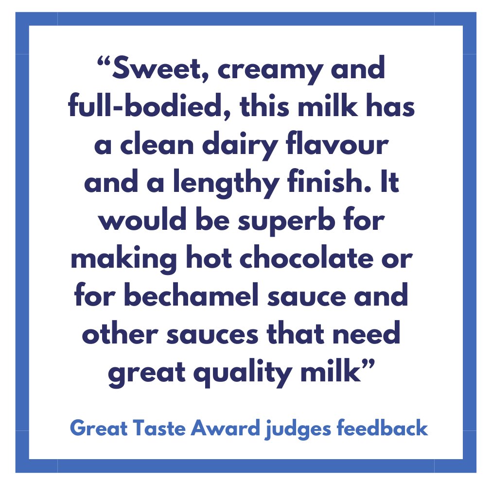We're delighted to have scooped a ⭐️ in this year's <a href="/guildoffinefood/">Guild of Fine Food</a> GreatAwards for our Vitamin Enriched Whole Milk 🥛. 

If you've not yet tried it, grab a bottle of this award-winning milk in <a href="/sainsburys/">Sainsbury's</a>, <a href="/waitrose/">Waitrose & Partners</a>, <a href="/Ocado/">Ocado</a> and @milkandmore now...
