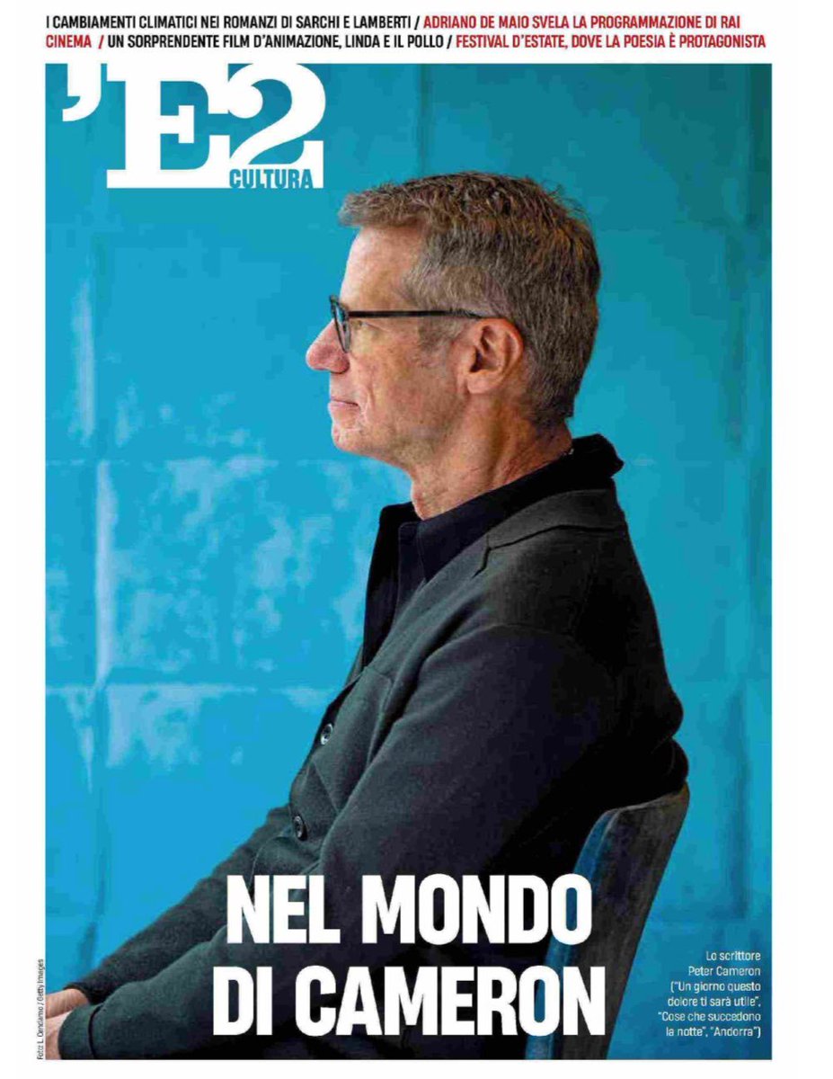 Adelphi Edizioni (@adelphiedizioni) on Twitter photo «Mai dimenticare il futuro. Ma ricordarsi che il dolore di oggi è simile a quello che abbiamo già sperimentato in passato. E superato».
Oggi l’intervista a Peter Cameron su l'<a href="/espressonline/">L'Espresso</a>. «Mai dimenticare il futuro. Ma ricordarsi che il dolore di oggi è simile a quello che abbiamo già sperimentato in passato. E superato».
Oggi l’intervista a Peter Cameron su l'<a href="/espressonline/">L'Espresso</a>.