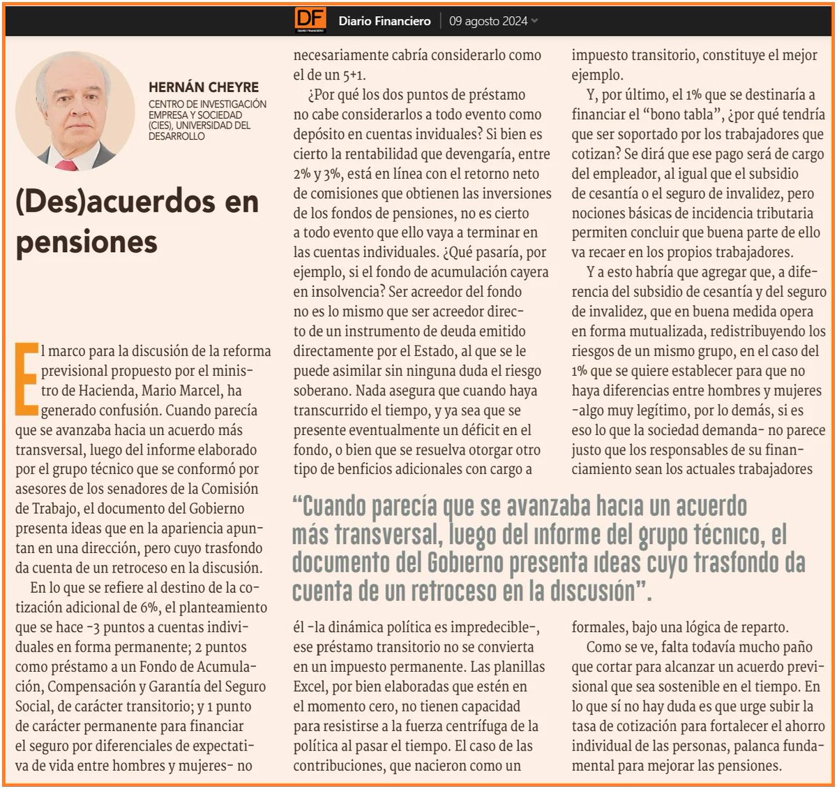 Ojo derechita cobarde.
El 6% completo a nuestras cuentas individuales.
Todo aquel que se opone es un informal que no cotiza.
Nada a sistema de reparto y menos prestarle al Estado ladrón.
Como lo dejaron para después de diciembre, lo pagarán en Parlamentaria y Presidencial 2025.