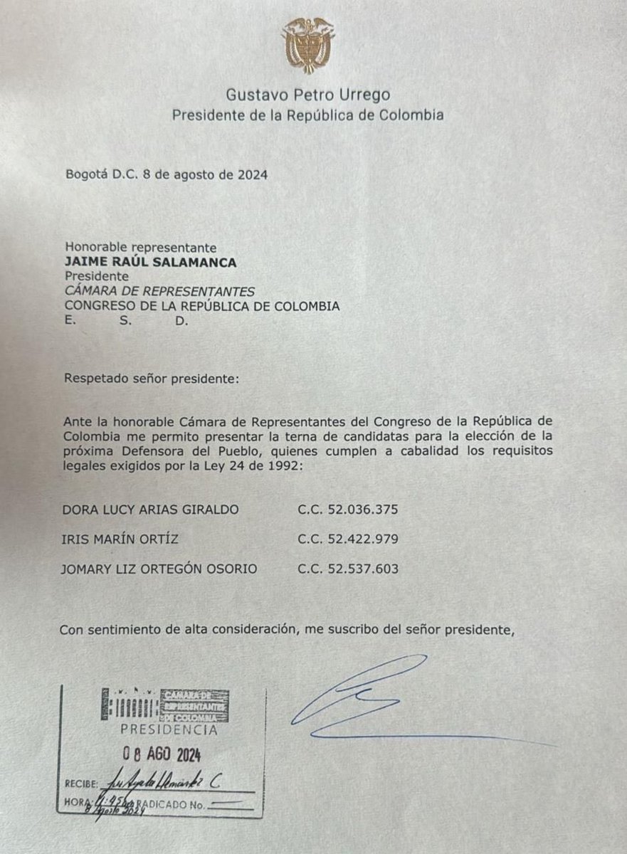 Gustavo Petro tweet media