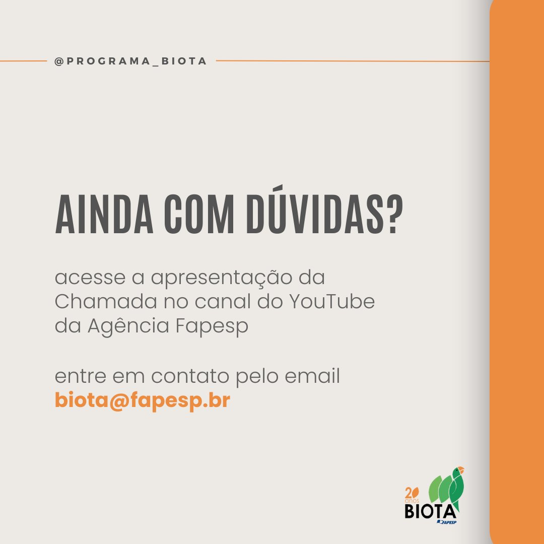 Programa Biota/Fapesp tweet media