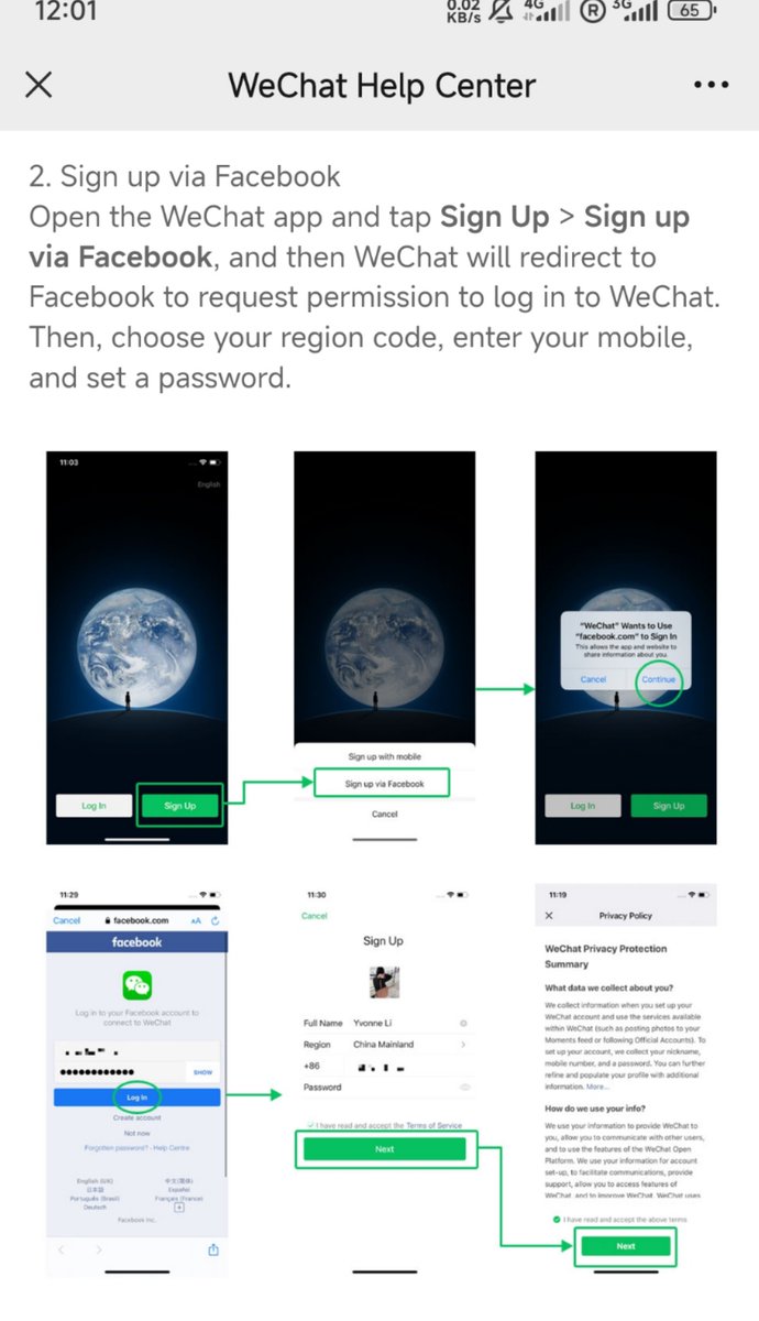 📢📢📢WeChat registration! Dear Ethiopian friends, you can register the  account through 📱 and Facebook, do as the instructions below⬇️!