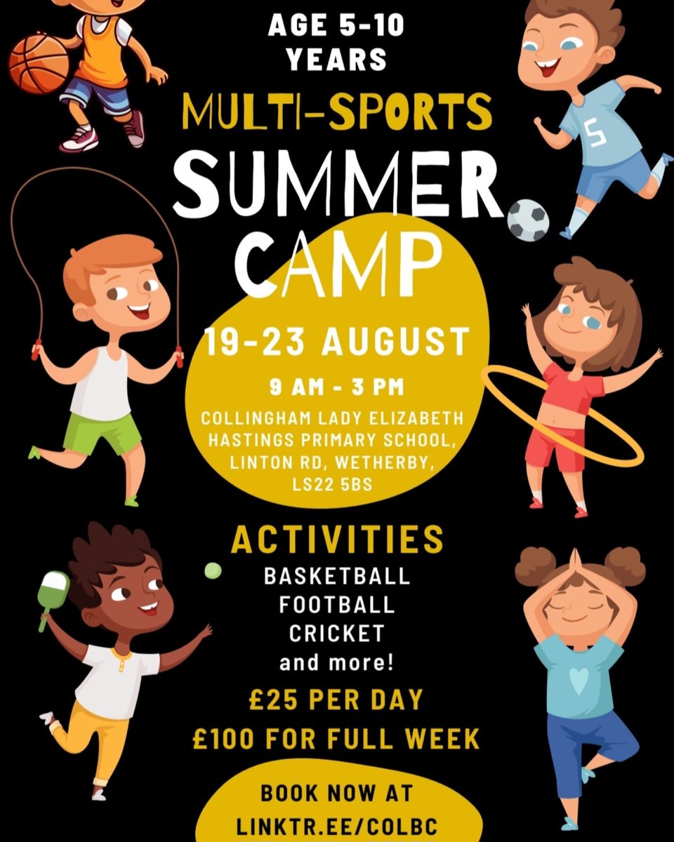 Looking for something to keep the kids occupied over the summer? 🏀🏀🏀

Open basketball sessions for juniors aged 5 - 18 years  

Weekend community sessions and 3 weeks of camp days so lots of options starting from tomorrow. 

Use the link below for info
linktr.ee/colbc