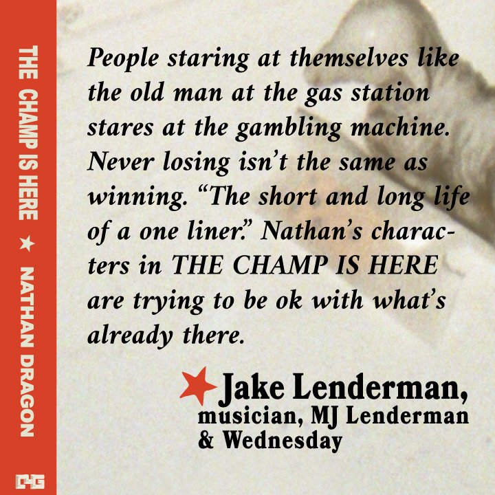 C4GBooks's tweet photo. MJ Lenderman (@MarkJLenderman) on THE CHAMP IS HERE https://t.co/2csTJTAKqx