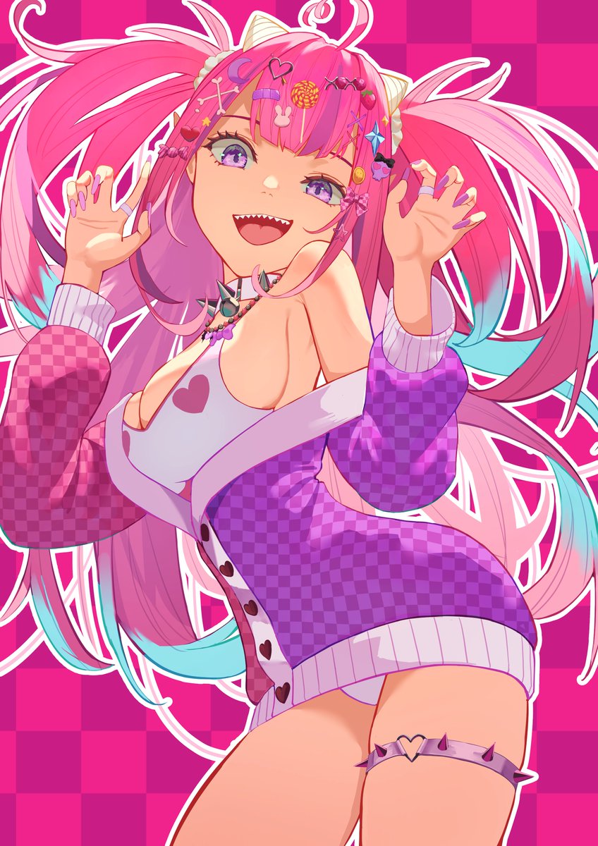 Happy 7th Anniversary!✨😈🩷💜🩷💜😈✨
#ironmouseart