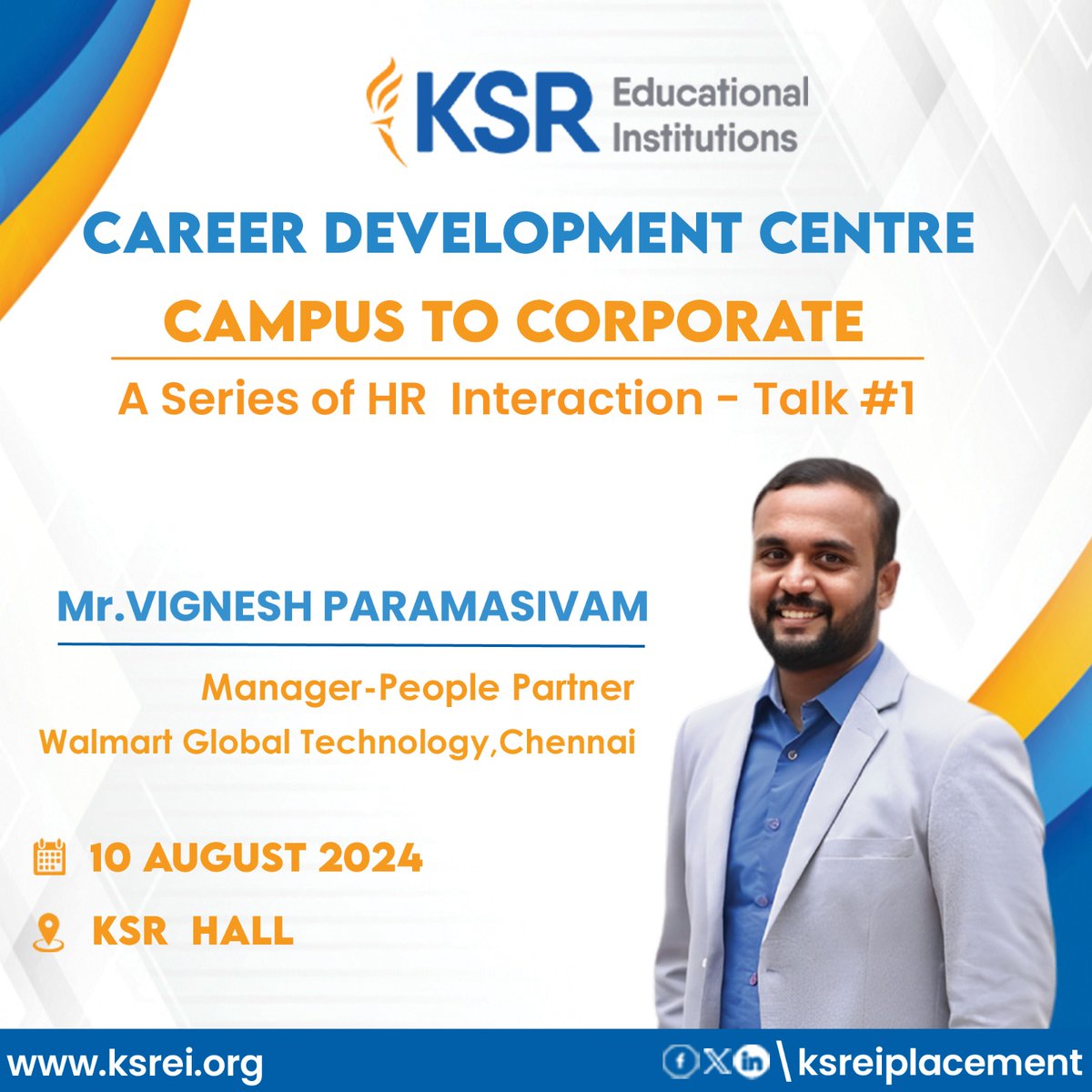 The Career Development Centre at KSR Educational Institutions is delighted to introduce 'Campus to Corporate', a comprehensive series of HR Interaction sessions. 

#WeLovrKSR #CDC #career