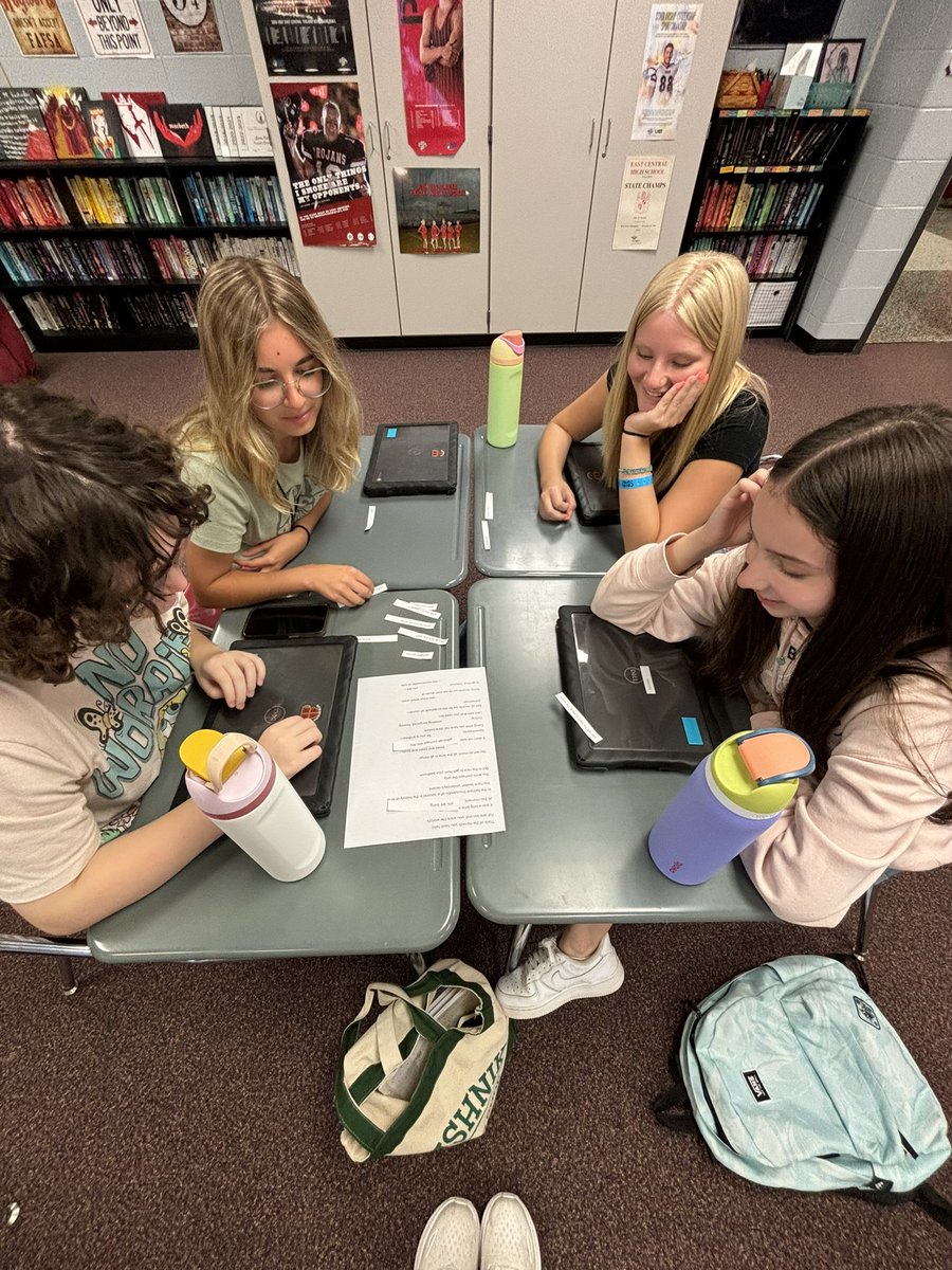 TheMrsKetcham's tweet photo. As the Olympics come to an end, we are piecing together and analyzing the poem “Taking Your Olympic Measure” in AP Lit #OlympicGames #WatchSunmanDearborn @EastCentralHS https://t.co/qepxeINyMw