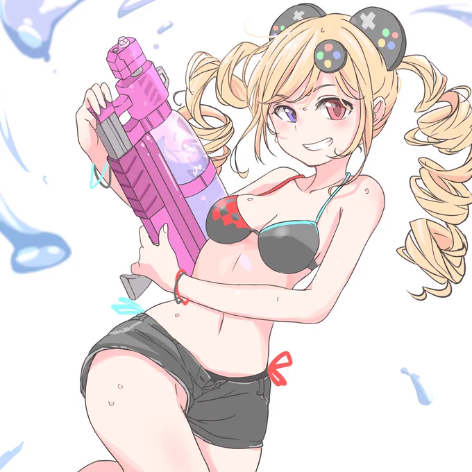 毎日暑すぎるからうーちゃんと水かけっこしたりおっぱい揉んだりしたい #うきょちゃんねる 