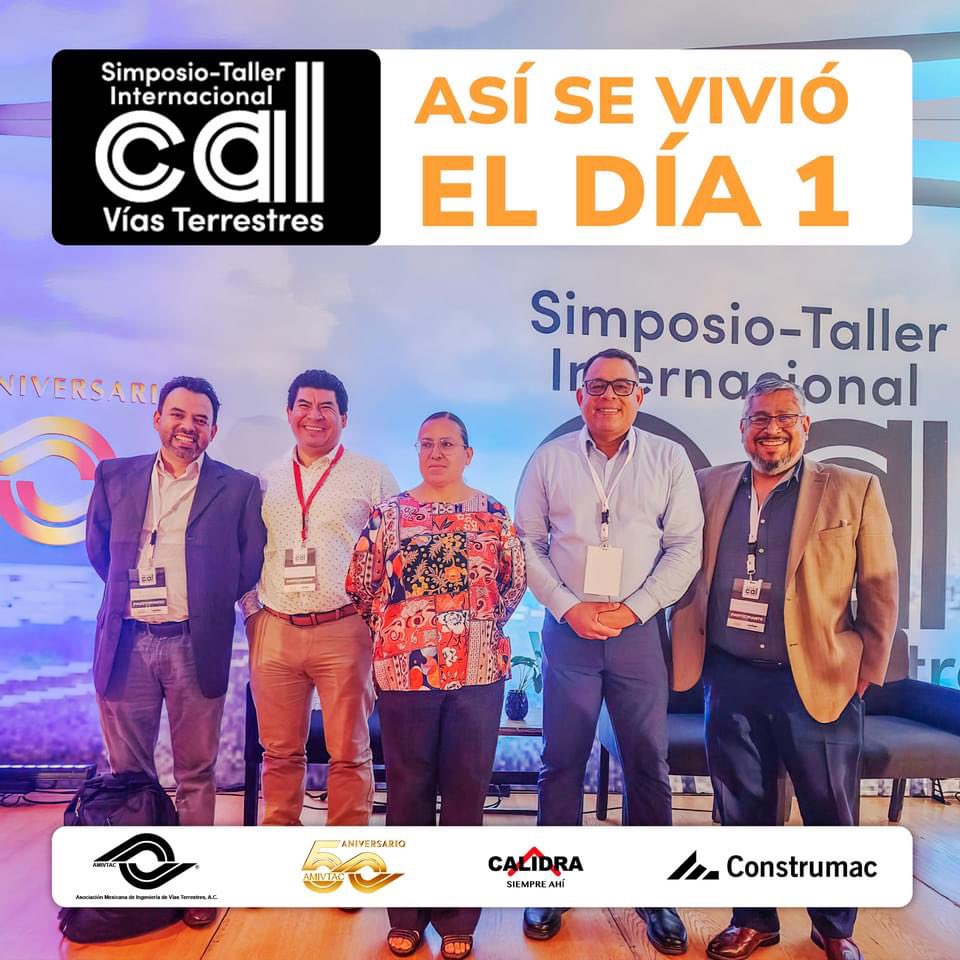 saintloyal's tweet photo. Aquí aparecí en la reseña del primer día del Simposio-Taller Internacional organizado por CALIDRA y la @AMIVTACmx, está última que celebra 50 años de historia.
Estoy al lado de estas lumbreras mexicanas del campo de las carreteras. #CalVT24 https://t.co/XD8z47fr39