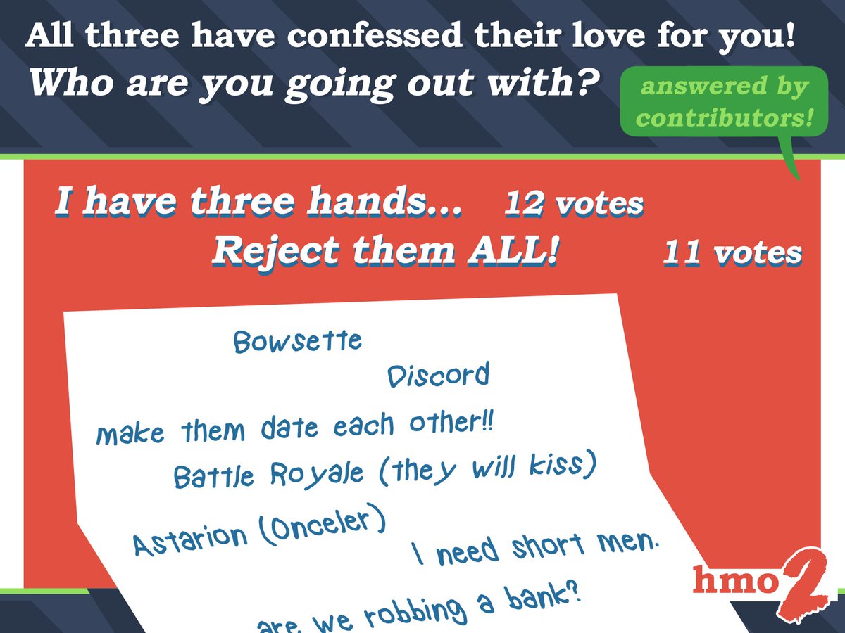 SexymanZine's tweet photo. 💌ALL THREE HAVE CONFESSED THEIR LOVE FOR YOU! WHO ARE YOU GOING OUT WITH???💌

This questioned was answered by our contributors and here are the results!!

Who would you go out with? Leave youre answers below!!

✧ Art by DarkRainfire, Definnigeon &amp; Taruchinator! ✧ https://t.co/CQiMRvqT6r
