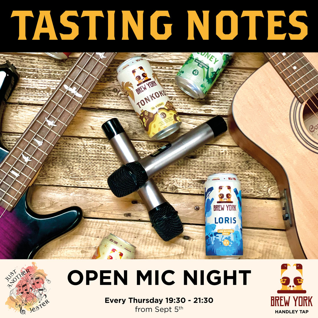 Just one month until our debut of the Tasting Notes Open Mic Night.

🎭 Hosted by the amazing @JustAnotherJester! 🎭

🎸 Instruments and Amps🍹 And a drink token for each performer! 🍻

🎶 Starting September, every Thursday from 19:30 - 21:30 🎶