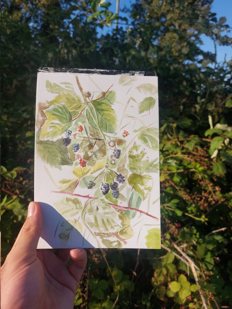 Painting with a bit more freedom and a lack of care of the end result!