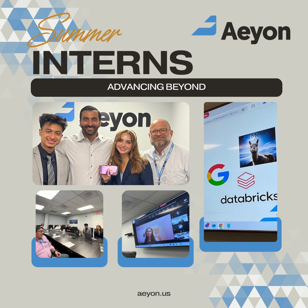 Our interns at Aeyon bring fresh perspectives, innovative ideas, and a strong drive that enhance our projects and culture. Their contributions are invaluable, and we’re proud to be part of their growth journey!
#aeyon #weareaeyon #summerinterns