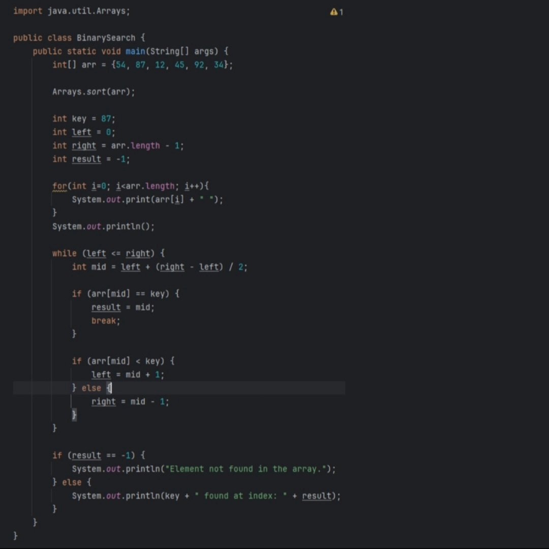 coderpedia's tweet photo. Today was Day 2 of our #100DaysOfCode challenge, during which we learned about two important searching algorithms: Linear Search and Binary Search. Additionally, we brushed up on some key topics in Java 8, which we will discuss in upcoming posts
.
#CodingChallenge #codingjourney https://t.co/F1al7aRM68