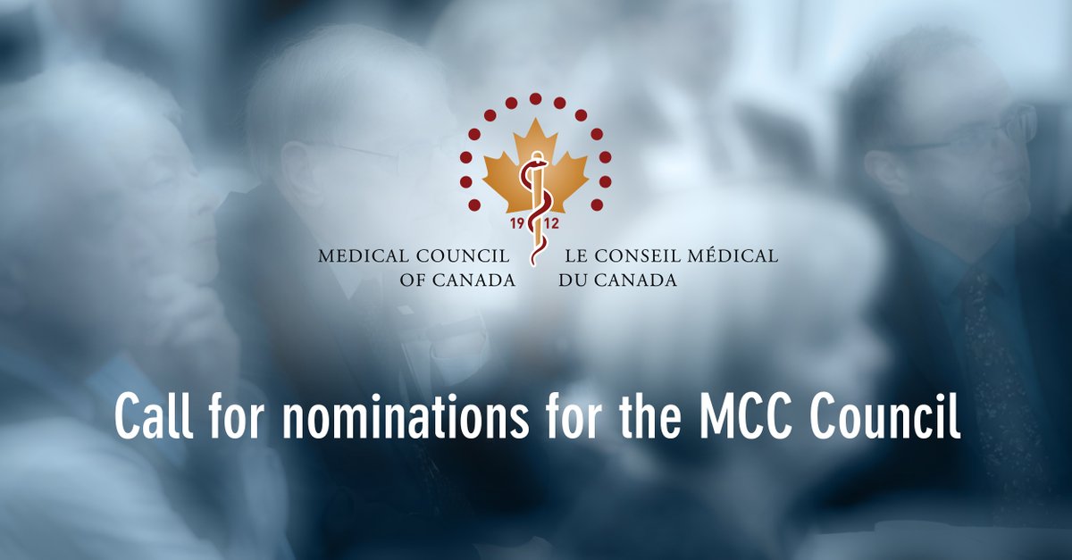 *Call for nominations for our #Council*
The MCC is seeking to recruit one Council member in the category of experienced medical educator. 
If interested, you have until September 27, 2024, to apply.
Find out more: ow.ly/wZWo50SSeoM
#MedEd #governance #board #Indigenous