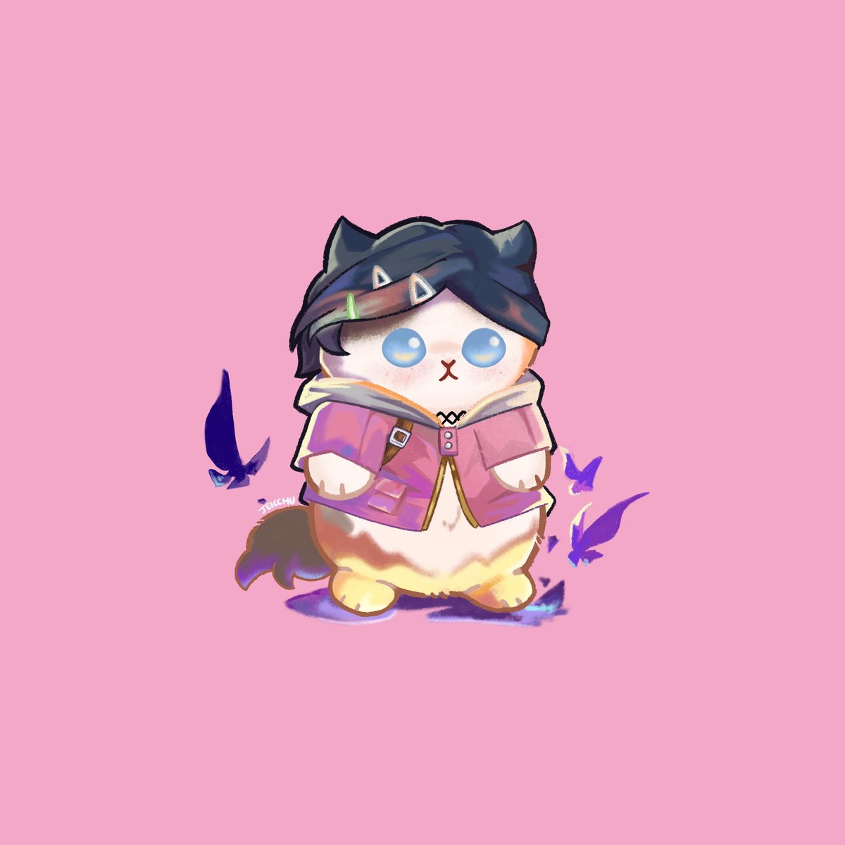 After a long time..
I’m back with another catlorant 

NYANCLOVE!!! 

#VALORANT #ValorantArt #fanart #clove #VALORANTChampions