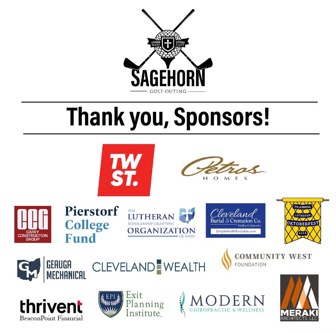 It’s Sagehorn day! A huge thank you to all of our event sponsors. This event could not happen without your generous support! #SeeYouAtTheSagehorn