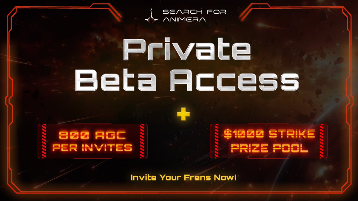 animeragame's tweet image. USDT rewards? Role upgrades? Access to Beta? 👀

All’s possible with our Discord Invite Campaign! 🎉
🏆 800 AGC Bonus
💰 $1000 worth of $STRIKE tokens Prize Pool
🎖️ Exclusive Roles

Simply invite all your frens to the SFA Discord and you’re golden 🤩
👉 discord.gg/animeragame
