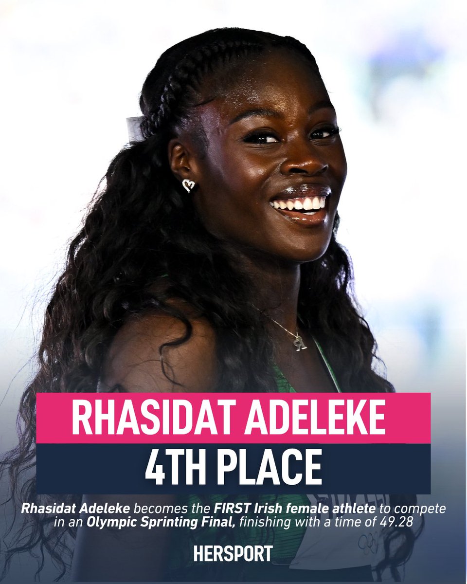 Brilliant run, well done Rhasidat, we are so proud 👏👏👏👌
#Paris2024 #rhasidatadeleke #Olympic2024