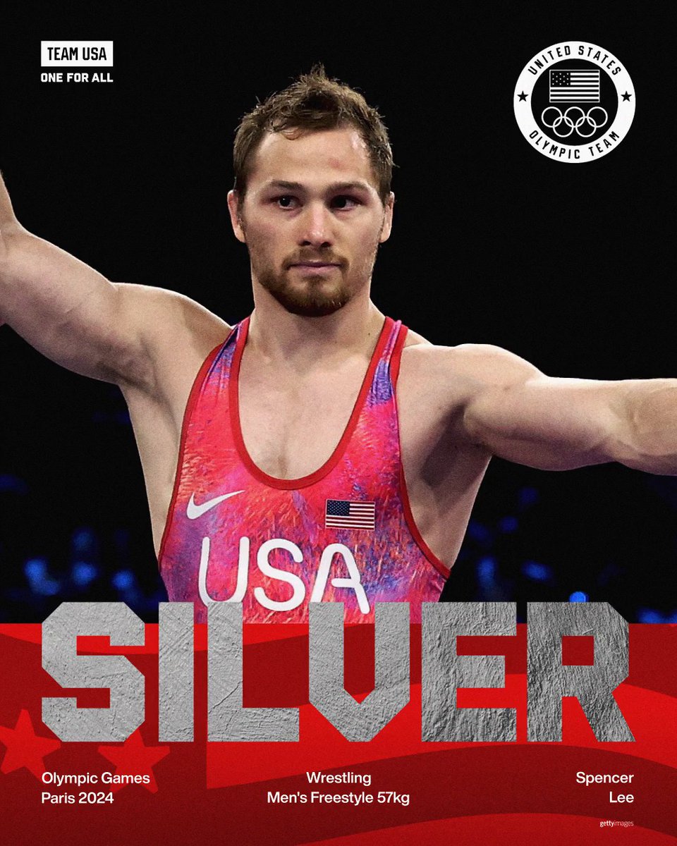 Spencer gets silver! 💪

<a href="/LeeSpencerlee36/">Spencer Lee</a> takes home his first Olympic medal!

#ParisOlympics