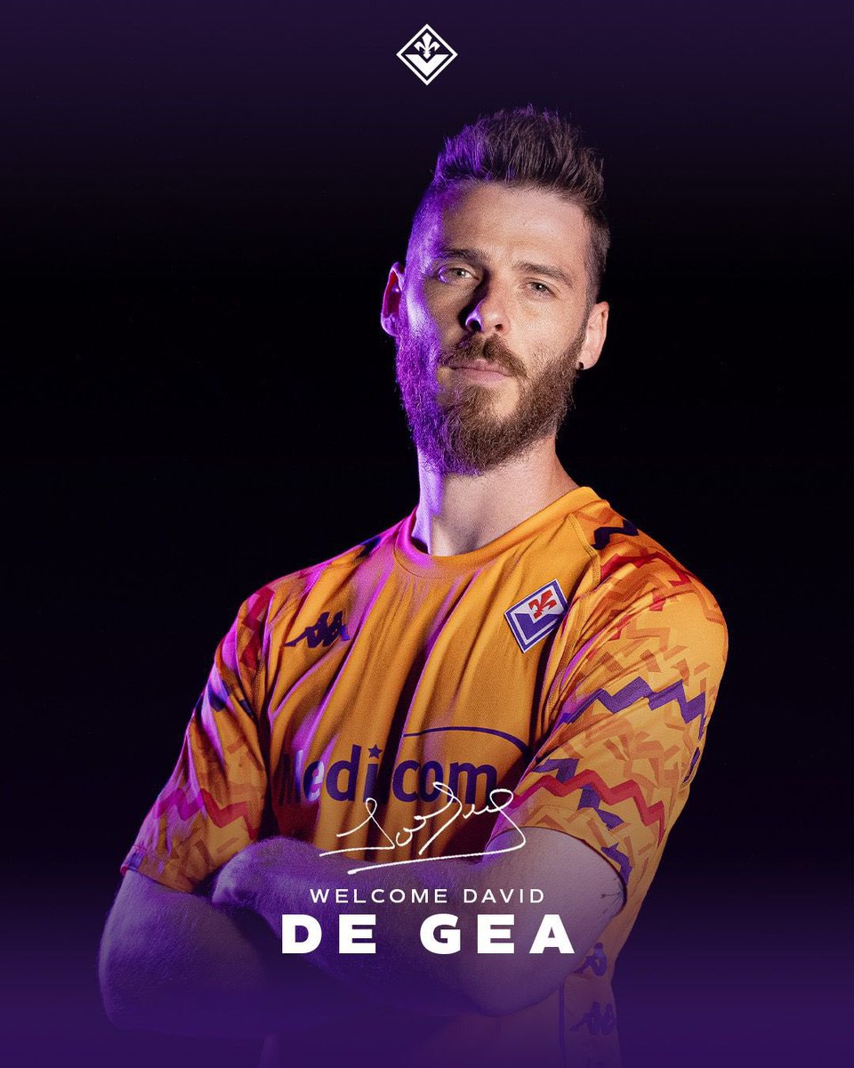 📝 𝗗𝗘𝗔𝗟 𝗗𝗢𝗡𝗘:  David de Gea joins Fiorentina for free on a one-year deal! 💜 🇪🇸⚜️

(📸 <a href="/acffiorentina/">ACF Fiorentina</a>)