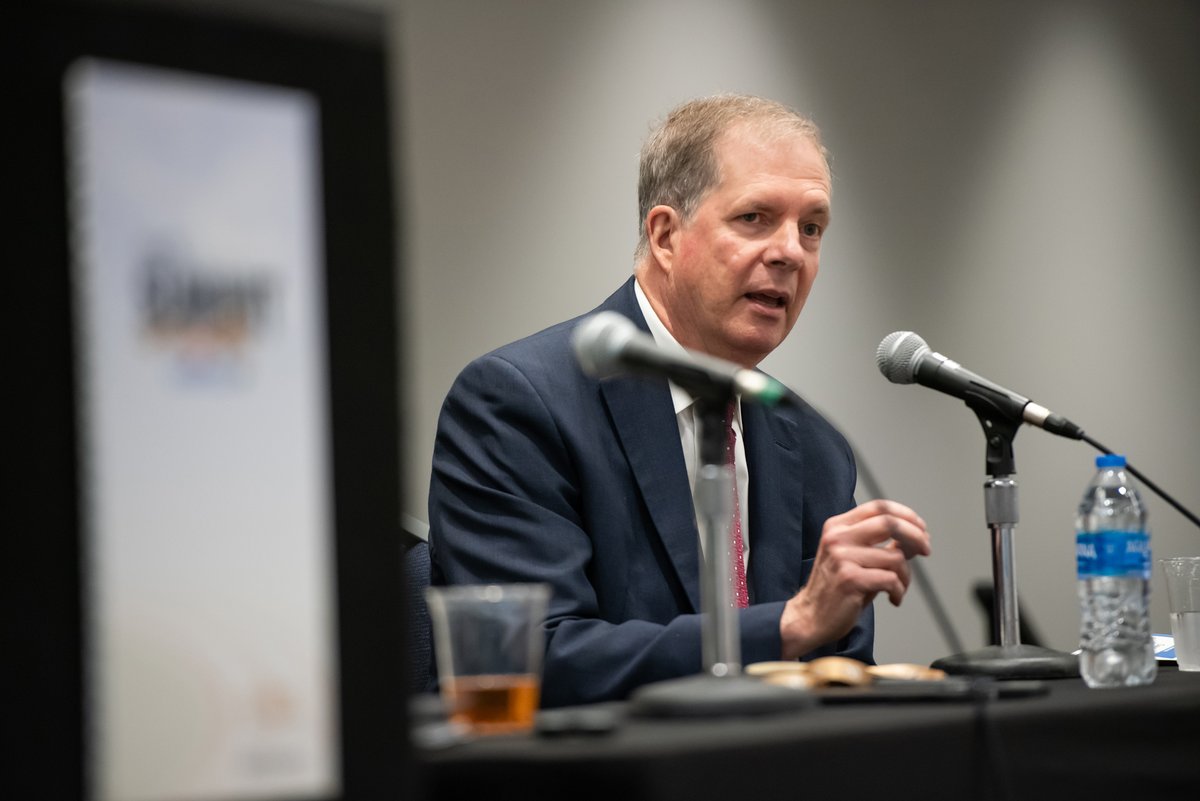 NCSLorg's tweet photo. Attendees learned from Cait Conley (@CISAgov) and @NHSecretary @davidmscanlan on how generative AI is being used in elections and what can be done to prevent and deter bad actors - and how AI can be used for good. #NCSLsummit https://t.co/UkO7M8YTCf