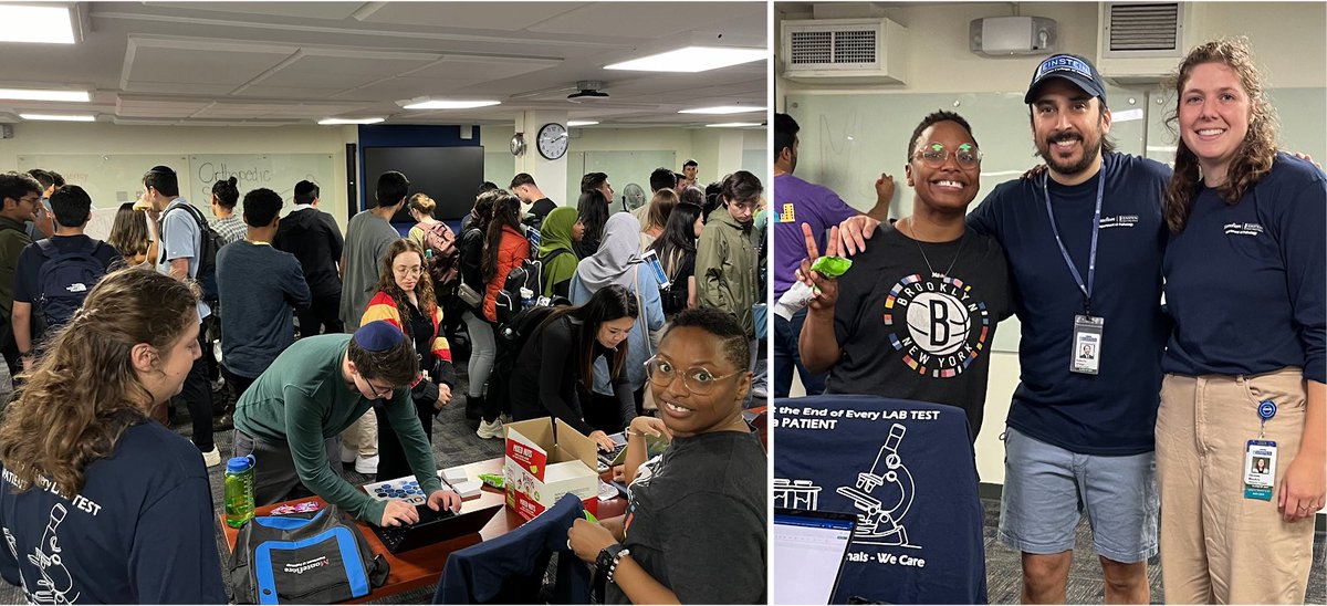 EinsteinPath's tweet photo. Big shoutout to @EinsteinMed students Hilledna Gregoire,
Robert Ortega & Eleanor Mackey for bringing the excitement of #pathology to yesterdayโs Interest Group Fair! MS-1 & MS-2 students are in for a treat with these passionate #PathIG leaders at the helm! ๐ ๐งฌ๐ฌ #pathtwitter https://t.co/gkH9gsUNNH