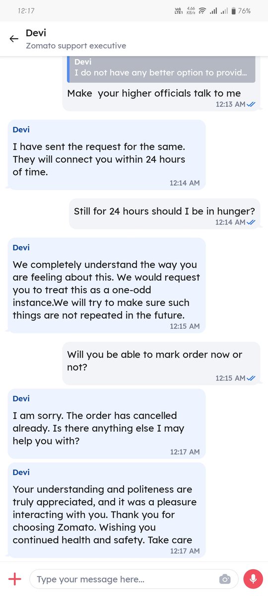 HeavenSundar's tweet photo. Zomato is playing with our hunger whenever needed... And this is the sample and makes us to shut our mouth when we are hunger ( zomato only delivers whenever zomato is hungry(for money)) #Zomato
#foodlover #Zomato
#Zomato https://t.co/q1JNCOfdag