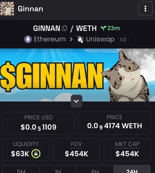 $GINNAN 

Dexscreener up.