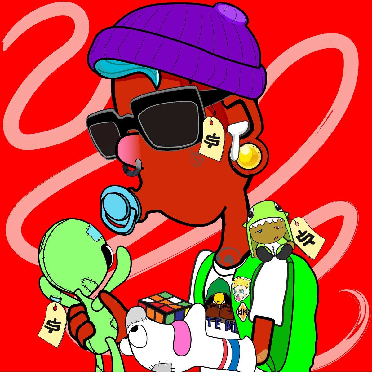 digitalknuckles's tweet photo. #GM #TwitterFriends #artists #artcommunity #collectors #NFTsellers #NFTTrading #KnuckleheadsOGs #BeanmanOGs #FETCHogs #CyberPetsAi #NFT #Olympics #CryptoInvestors #FridayVibes https://t.co/HPkqLzL6H0