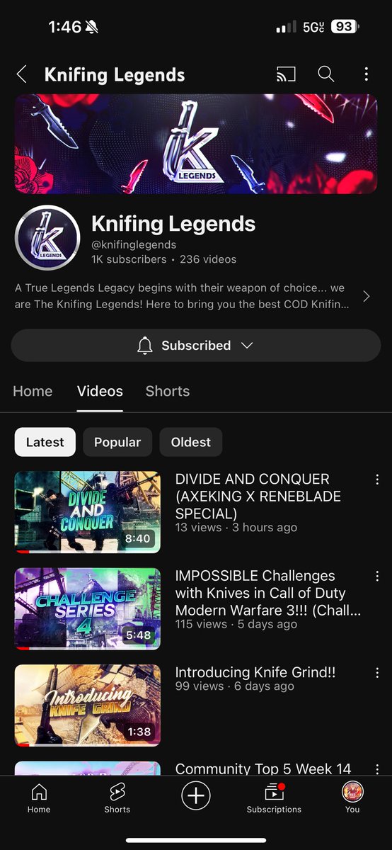 Thank You All For The Support, We Have Officially Hit 1K On YouTube!!