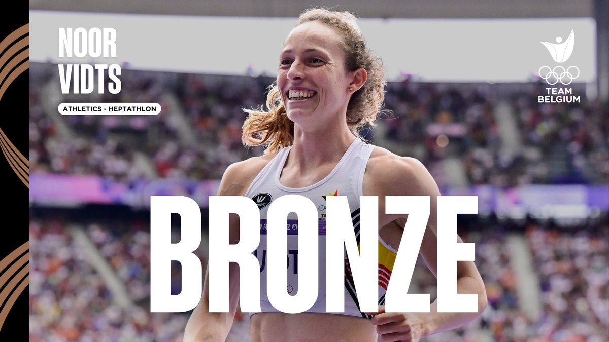 Bronze Glory!🥉

Your hard work has payed off Noor! 💪
You’ve now left your mark in Belgian history. 🫵🇧🇪

#WeAreTeamBelgium #Olympics #OlympicGames #Paris2024 #NoorVidts #BronzeMedal

<a href="/NatLot_Belgie/">Nationale Loterij</a> 
<a href="/Belfius/">Belfius</a> 
<a href="/DelhaizeBelgium/">Delhaize</a> 
<a href="/Matexi/">Matexi</a> 
<a href="/ToyotaBelgium/">Toyota Belgium</a> 
<a href="/DeloitteBelgium/">Deloitte Belgium</a> 
<a href="/orange/">Orange</a>